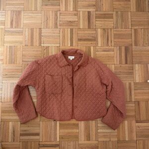 Quilted Women's Jacket in Blush